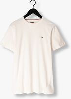 Witte TOMMY JEANS T-shirt TJM SLIM RIB DETAIL TEE