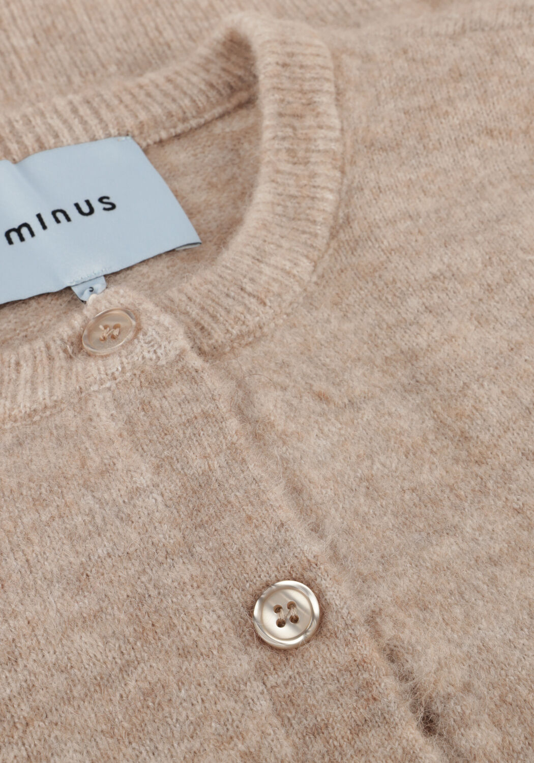 Beige MINUS Vest AURELIA KNIT CARDIGAN - large