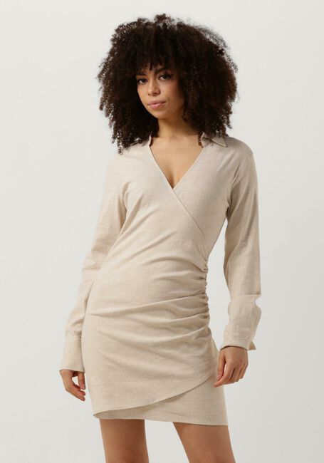 Creme SECOND FEMALE Mini jurk ZAHA DRESS - large