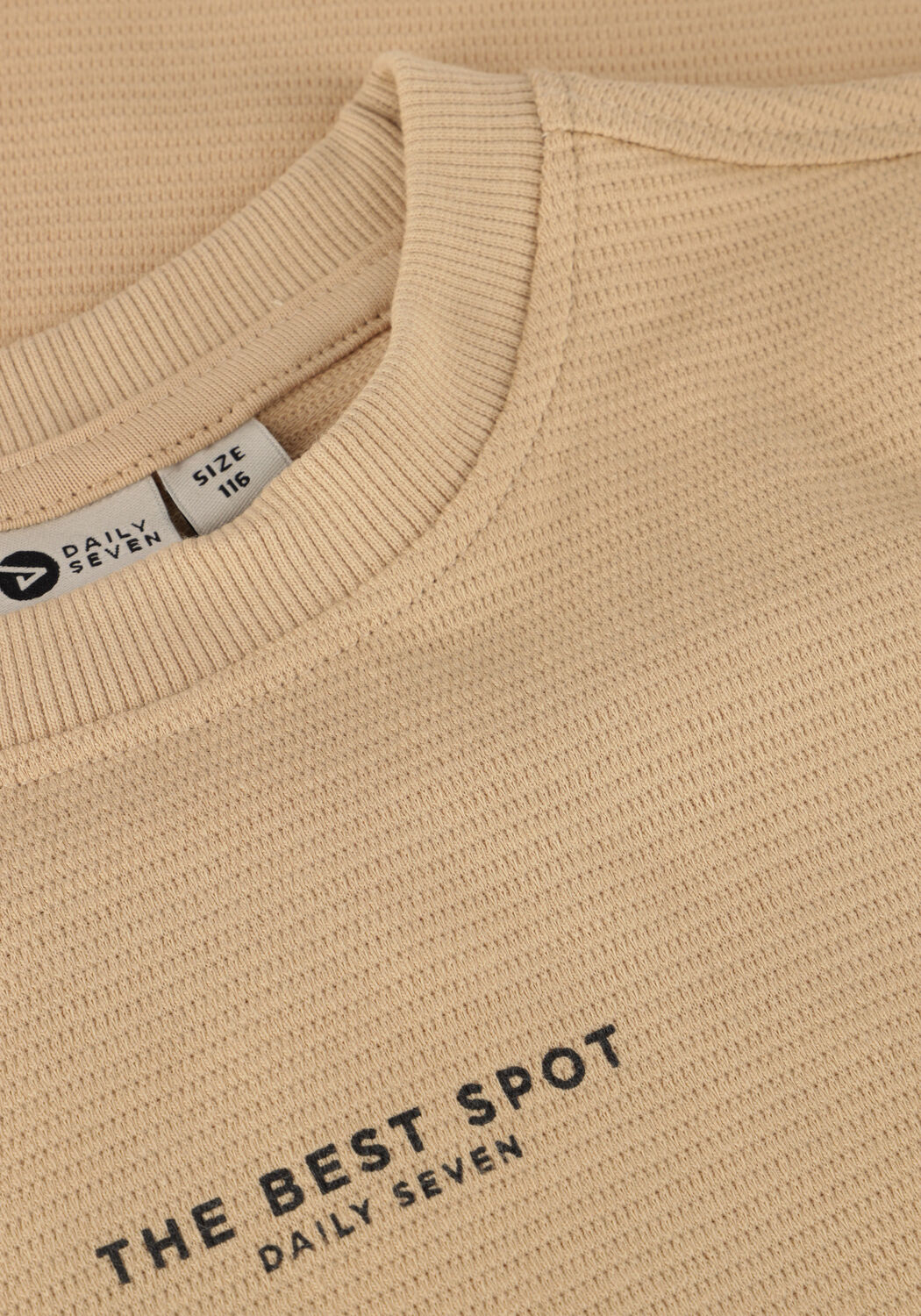 DAILY7 Jongens Polo's & T-shirts T-shirt Structure Print Beige