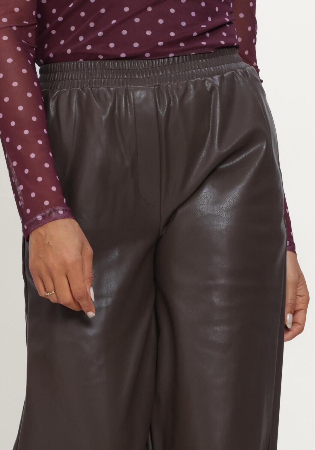 YDENCE Dames Broeken Pants Harlow Bruin