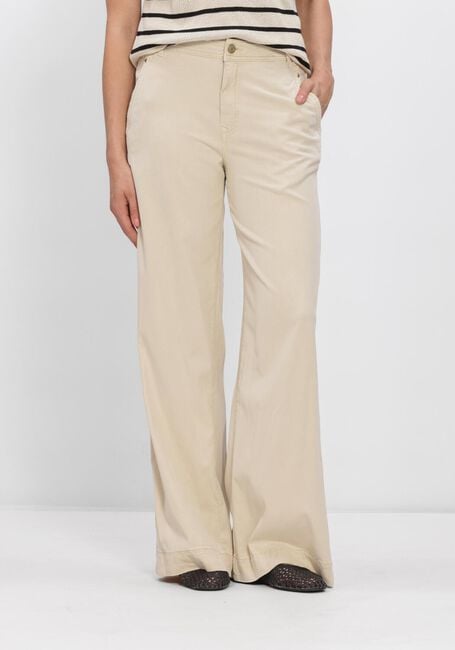 Khaki SUMMUM Broeken WIDE LEG SKY TENCEL - large