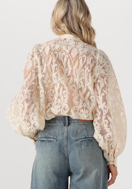 Ecru SUMMUM Blouses BLOUSE FLOWERLACE - large
