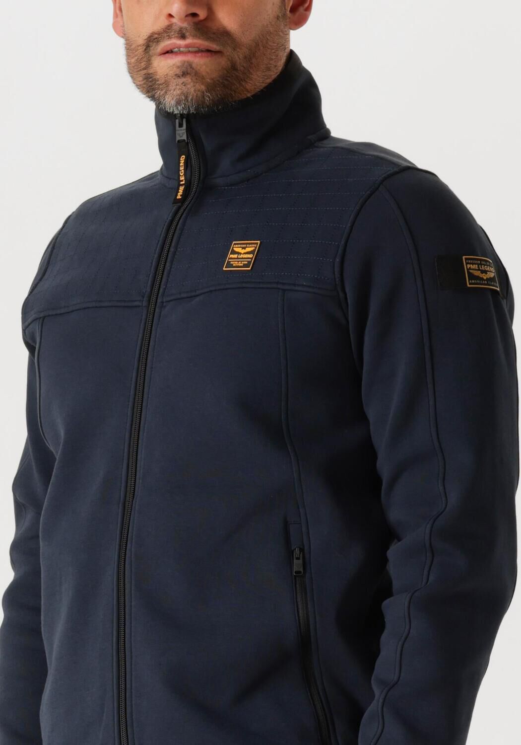 PME LEGEND Heren Jassen Zip Jacket Spacer Look Sweat Blauw