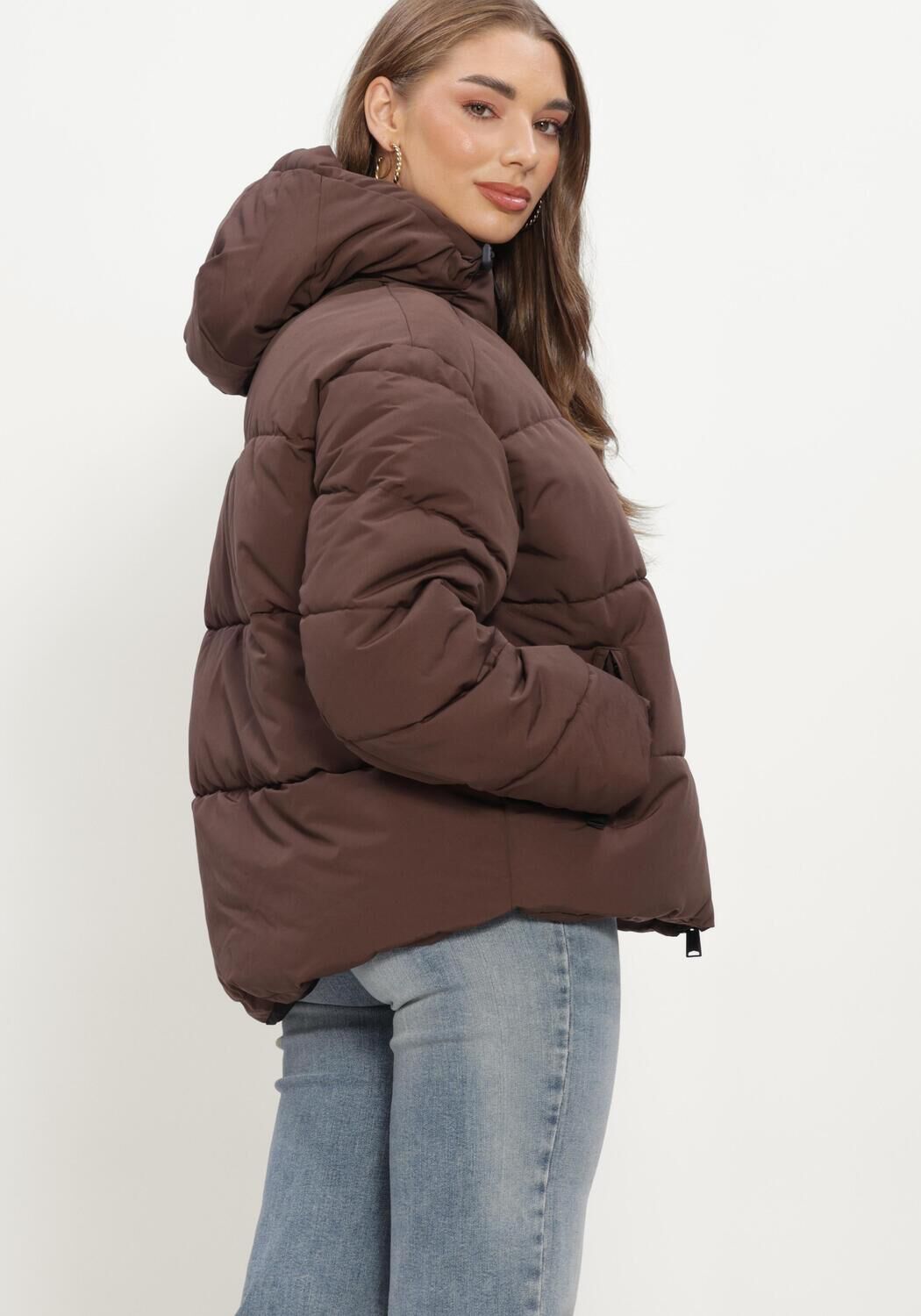 Bruine WITHBLACK Gewatteerde jas WBLGLORIAN PUFFER JACKET - large