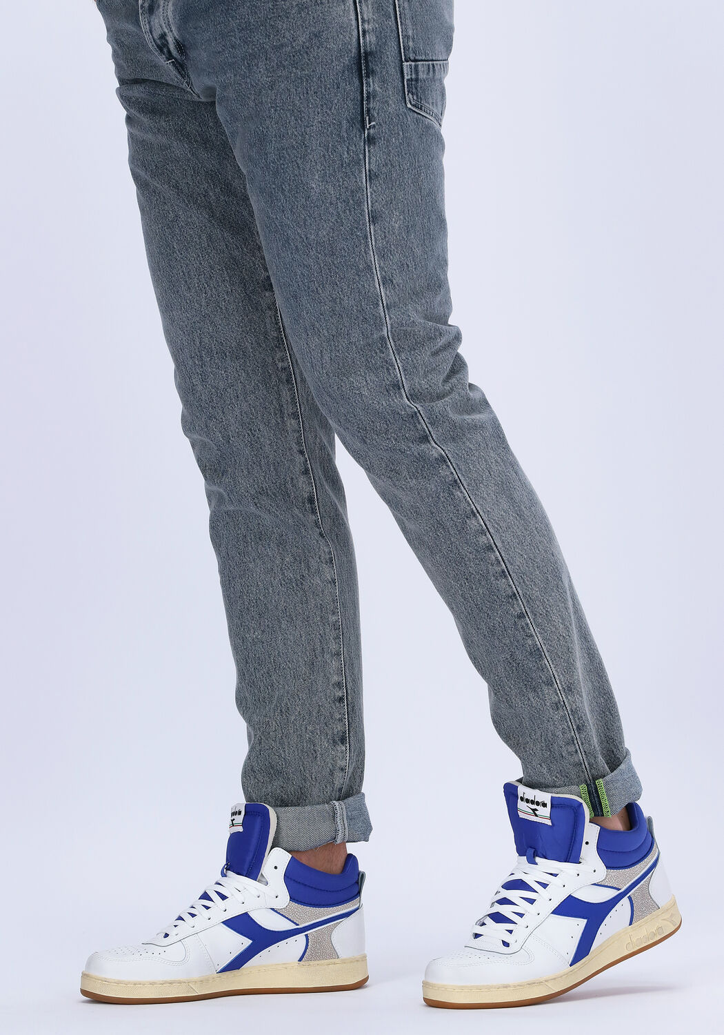 Witte DIADORA Hoge sneakers MAGIC BASKET DEMI CUT ICONA - large