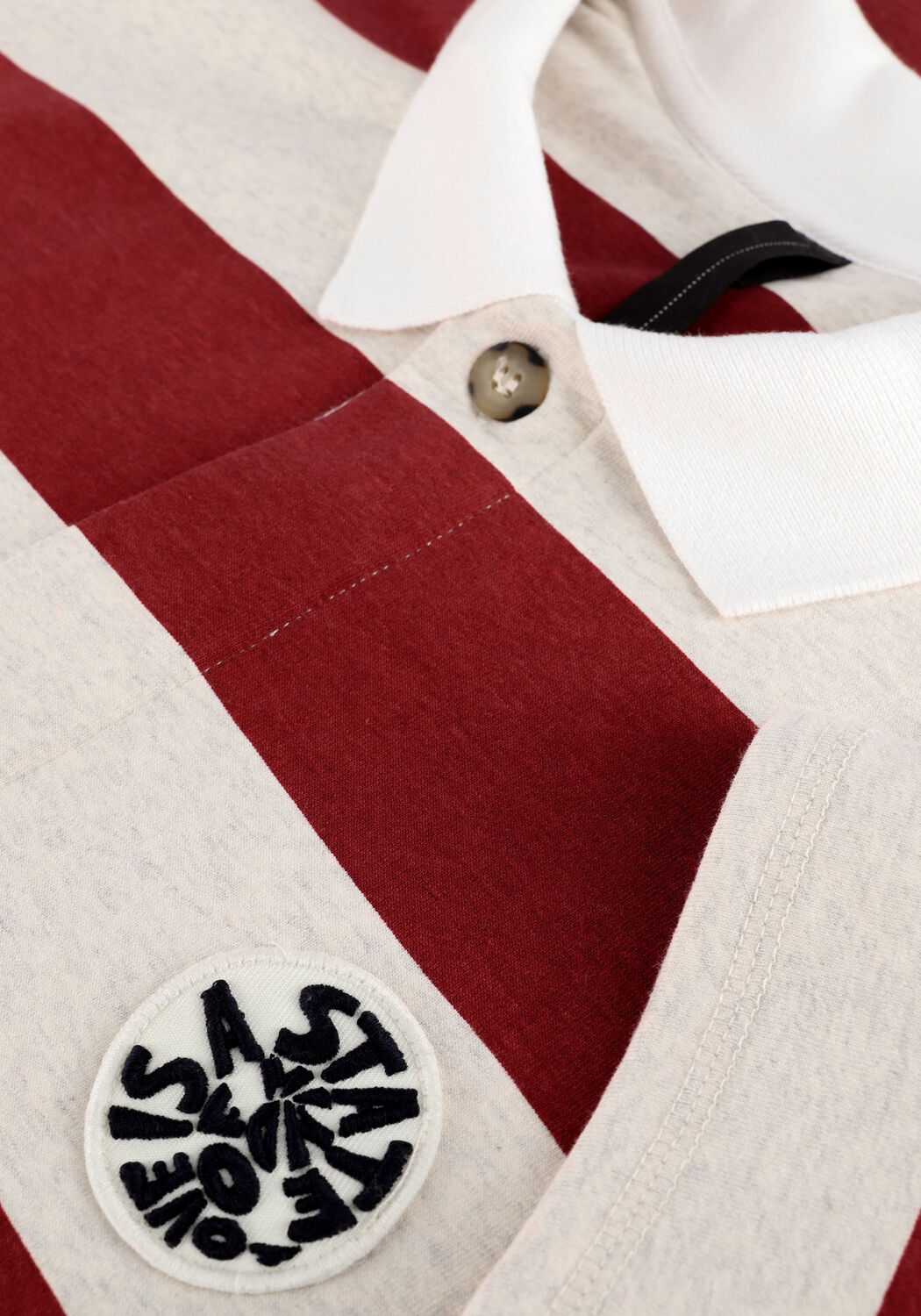 Gebroken wit 10DAYS Mini jurk RUGBY DRESS BIG STRIPE - large