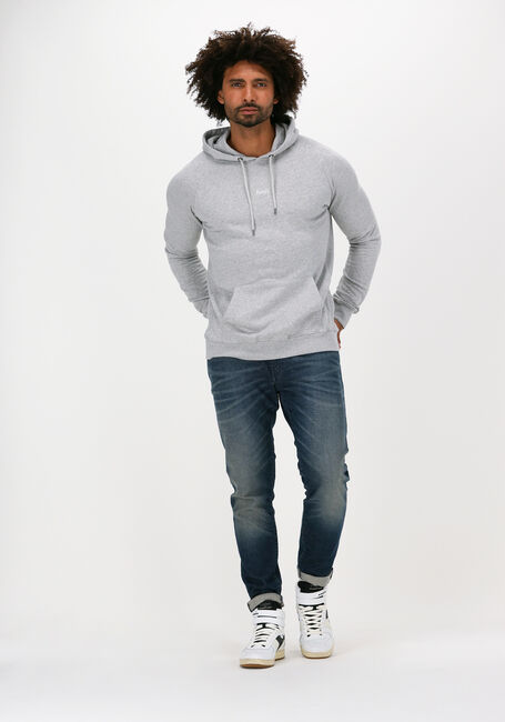 Lichtgrijze FOR&Eacute;T Sweater BISON HOODIE - large