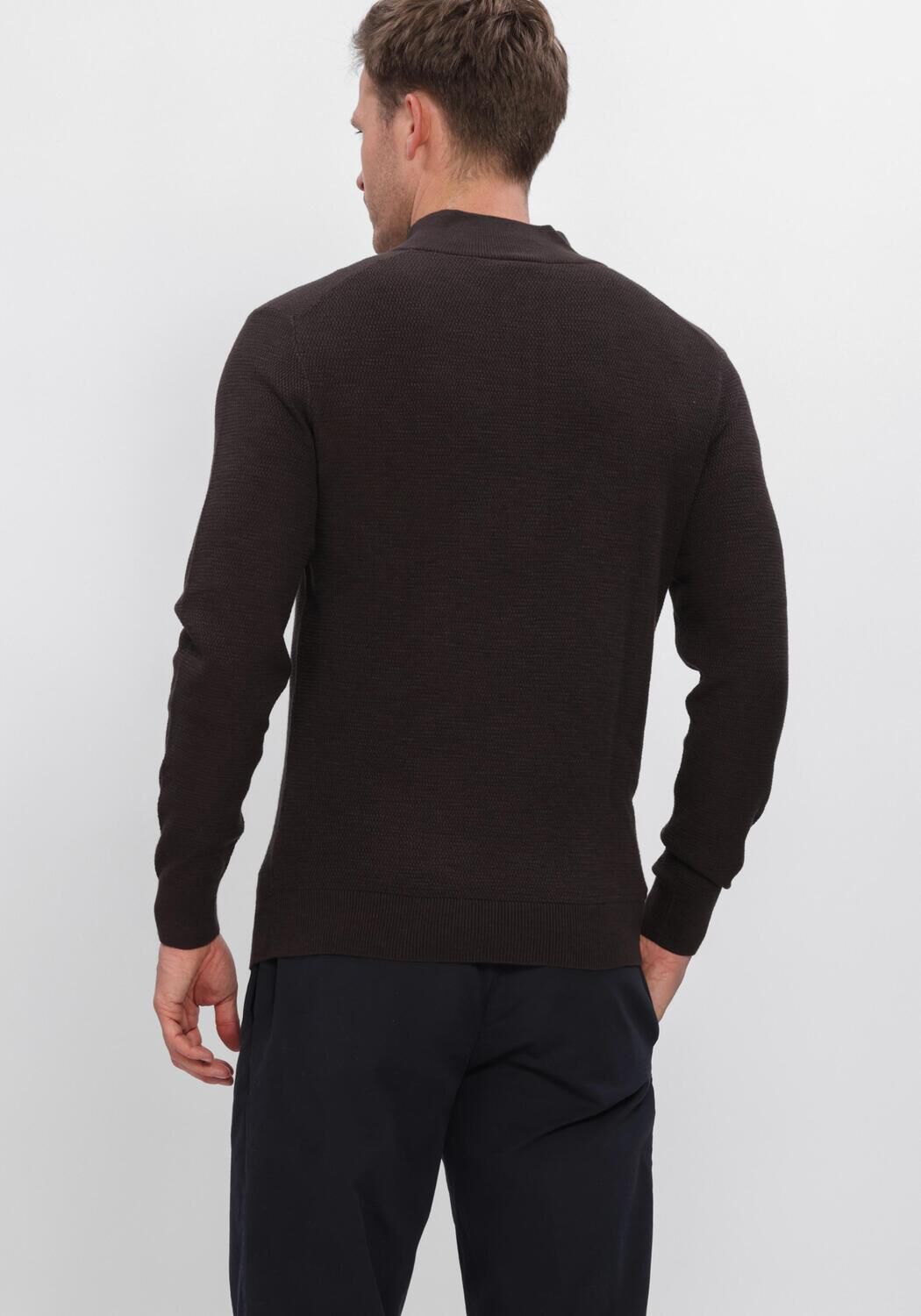 Bruine PROFUOMO Trui PPXJ30023 - large