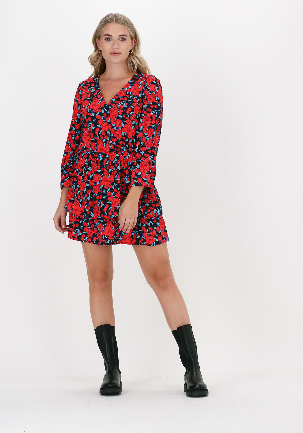 Colourful rebel shop jurk rood