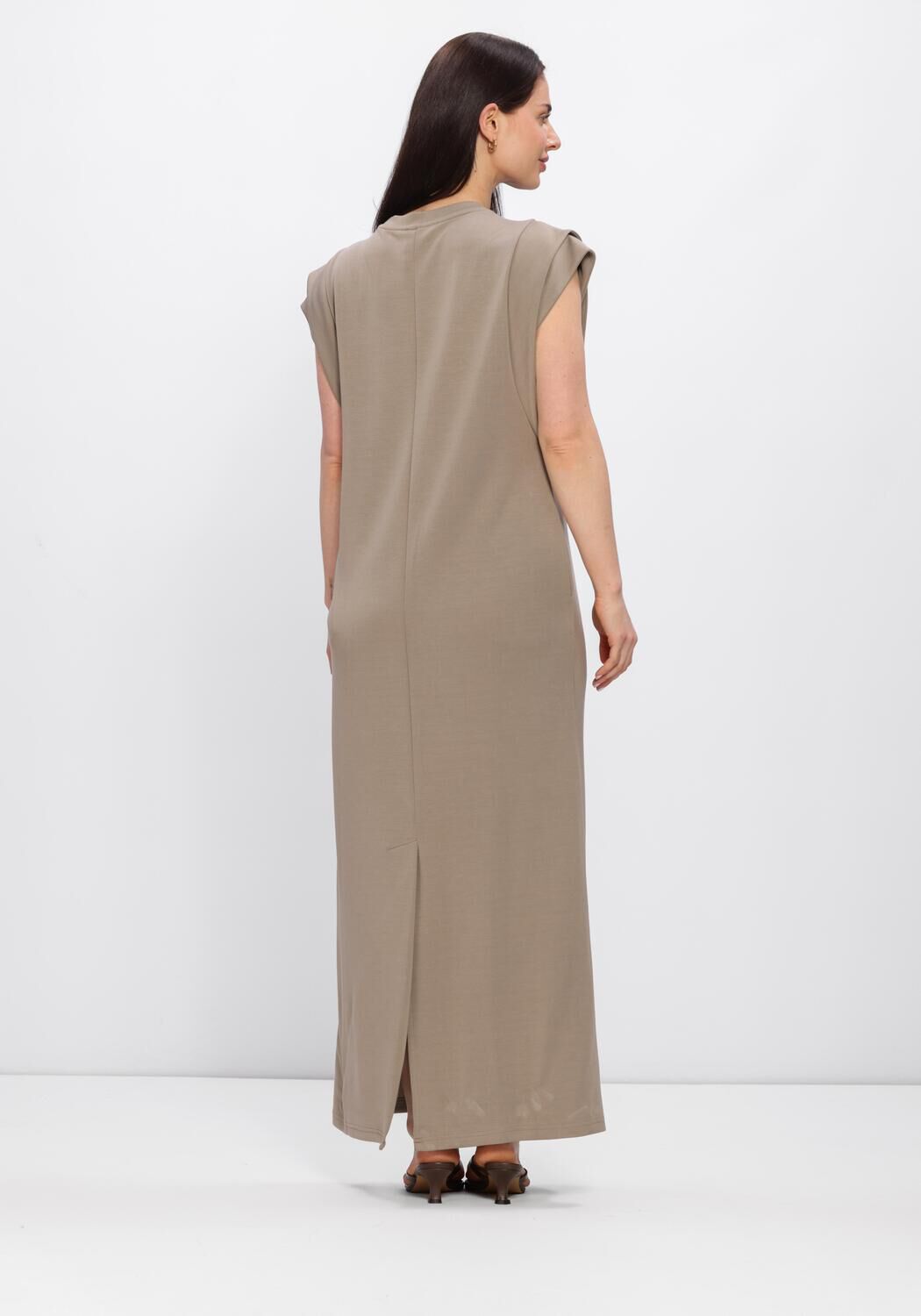 Taupe AIMEE THE LABEL Maxi jurk SILVANA - large