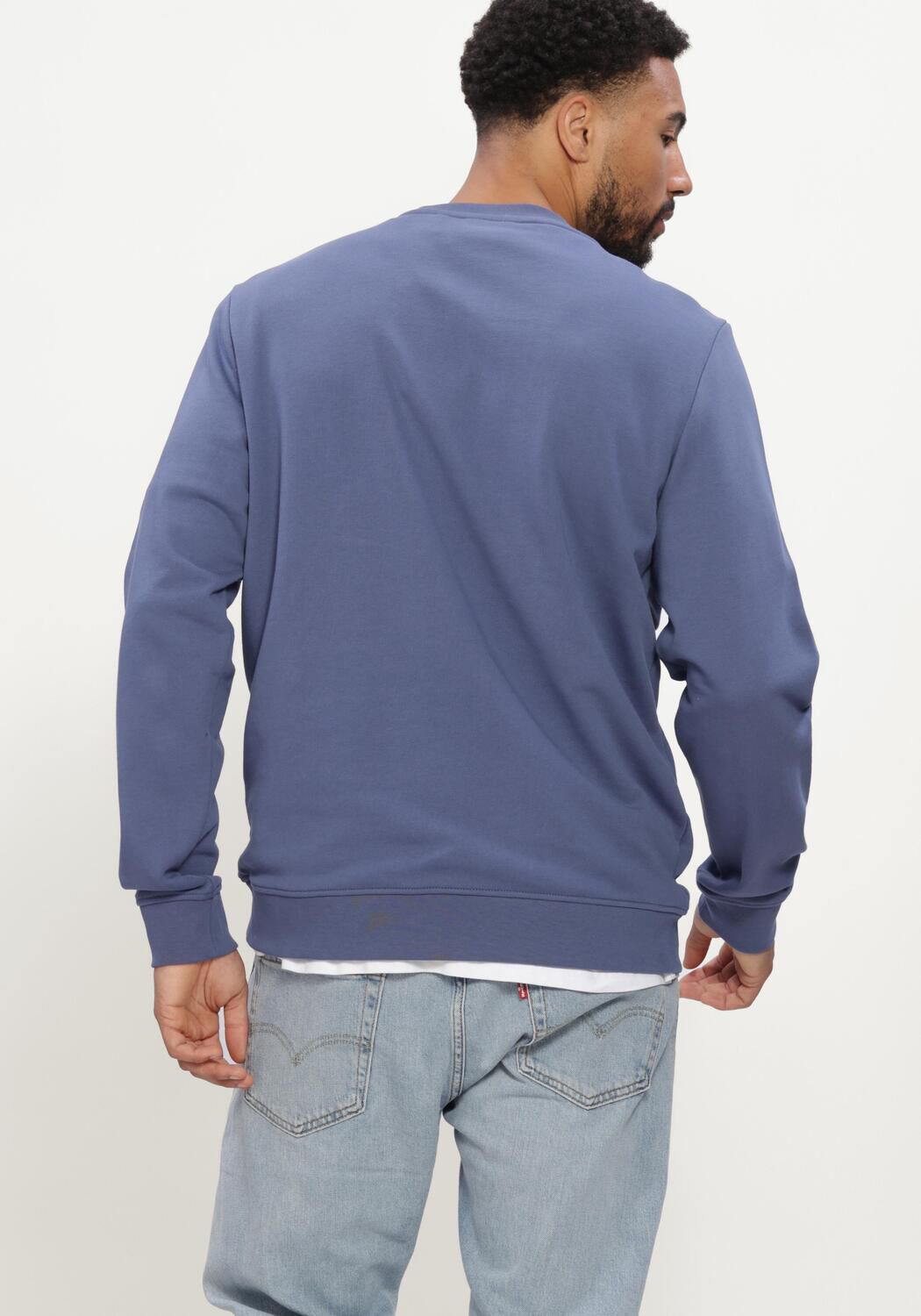 Blauwe LYLE & SCOTT Trui SUPERFINE CREW NECK SWEATSHIRT - large