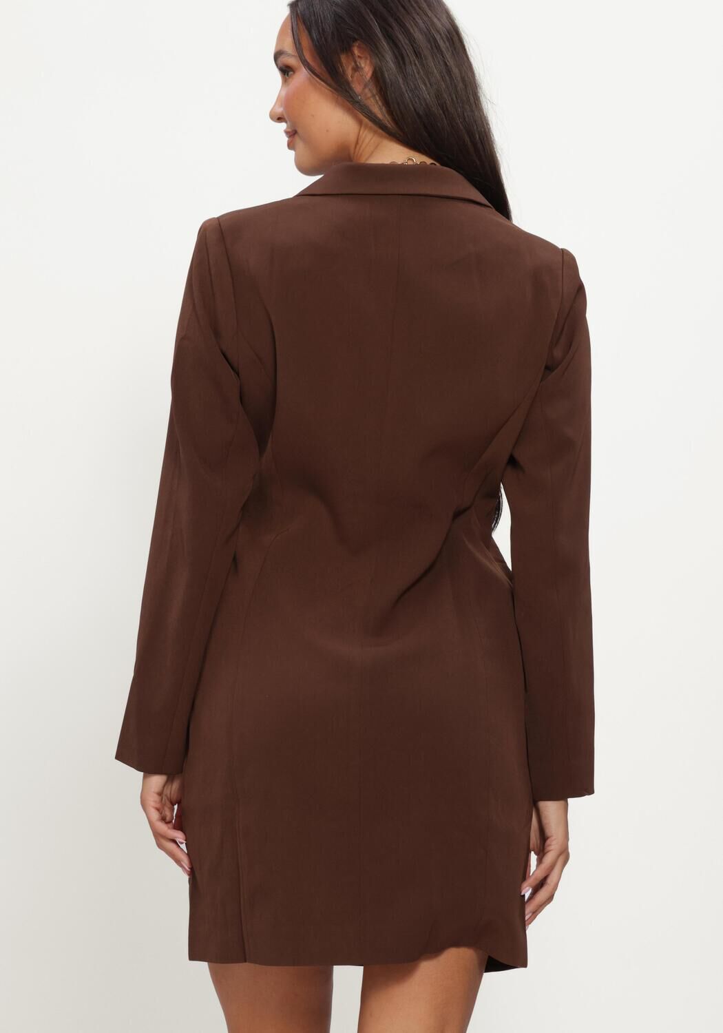 Bruine YDENCE Mini jurk DRESS CARMEL - large