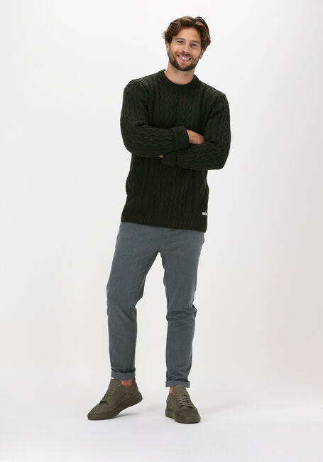 Olijf FORÉT Trui GROW WOOL CABLE KNIT Olijf FORÉT Trui GROW WOOL CABLE KNIT - large