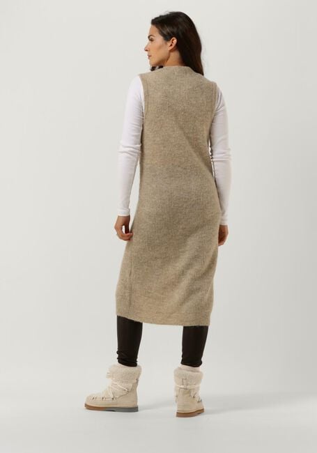 Beige MSCH COPENHAGEN Gilet SABELLA ALPACA LONG VEST - large