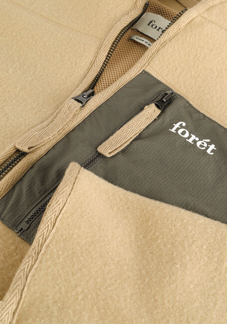 Khaki FORÉT Vest SILENCE FLEECE JACKET - large