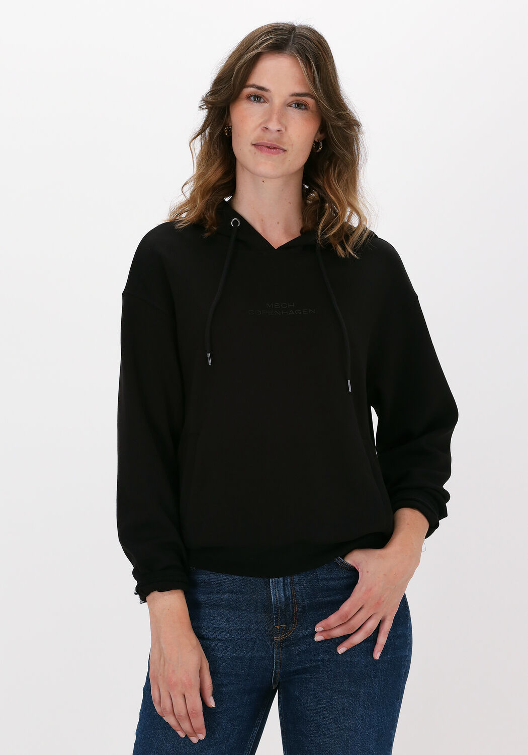 Zwarte Sweater Alima Ima Hood Sweatshirt Omoda Dames Kleding Truien & Vesten Truien Sweaters 