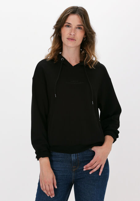 Zwarte MSCH COPENHAGEN Sweater IMA DS LOGO HOOD SWEATSHI - large