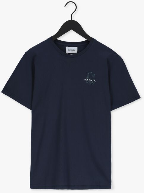 Donkerblauwe BLS HAFNIA T-shirt MINI OUTLINE LOGO T-SHIRT - large