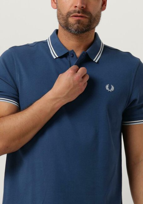 Blauwe FRED PERRY Polo THE TWIN TIPPED FRED PERRY SHIRT - large