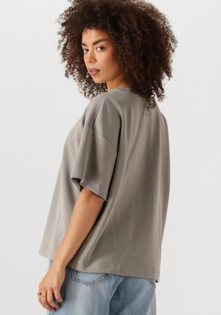 Grijze MY ESSENTIAL WARDROBE T-shirt HELLEMW EMB BOXY TEE - large