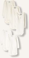 Witte PETIT BATEAU Rompers 5 BODIES US ML Witte PETIT BATEAU Rompers 5 BODIES US ML - medium
