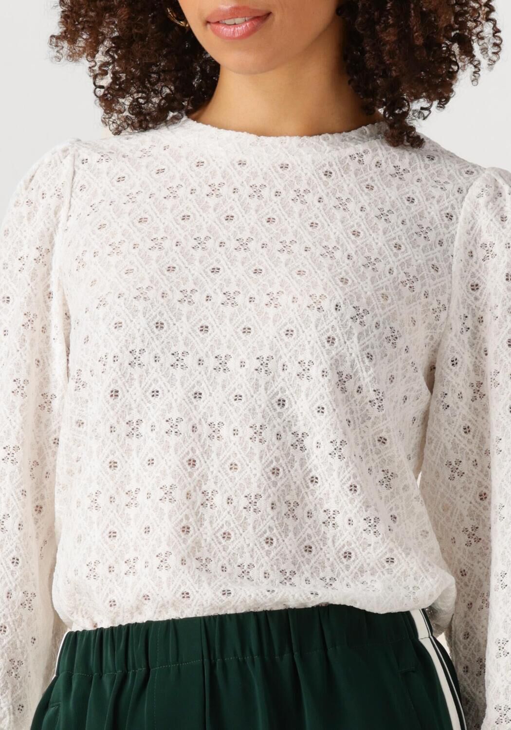 OBJECT Dames Truien & Vesten Objlaila L s Re Top Noos Wit