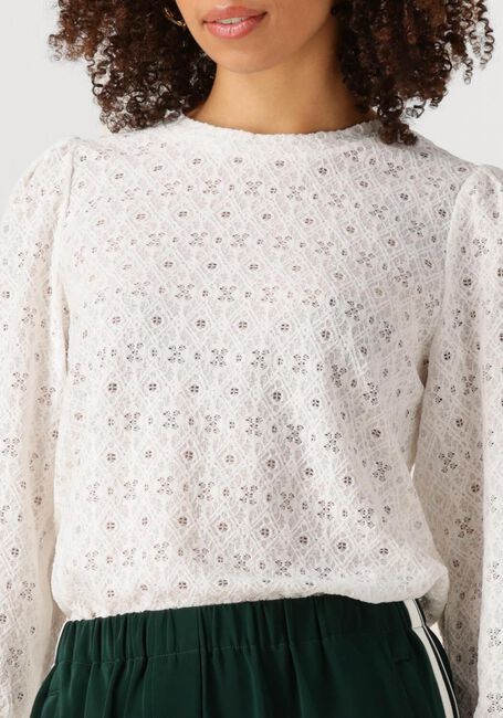Witte OBJECT Sweater OBJLAILA L/S RE TOP NOOS - large