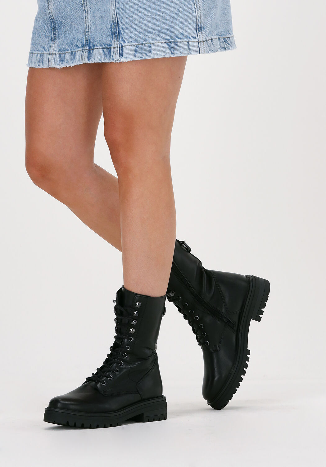 Zwarte OMODA Veterboots LPMONK-03 - large