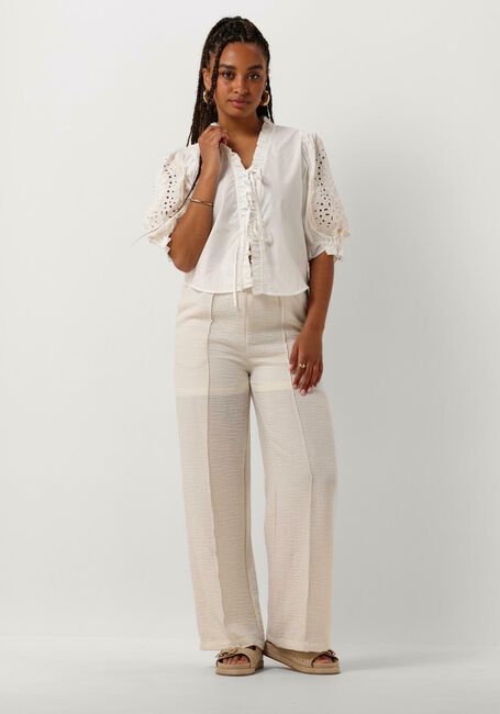 Witte OBJECT Blouses OBJBRODERA S/S TOP Witte OBJECT Blouses OBJBRODERA S/S TOP - large