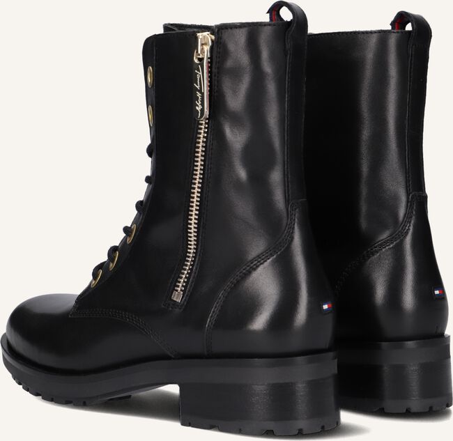 Zwarte TOMMY HILFIGER Veterboots TH ESSENTIALS BIKER BOOT Zwarte TOMMY HILFIGER Veterboots TH ESSENTIALS BIKER BOOT - large