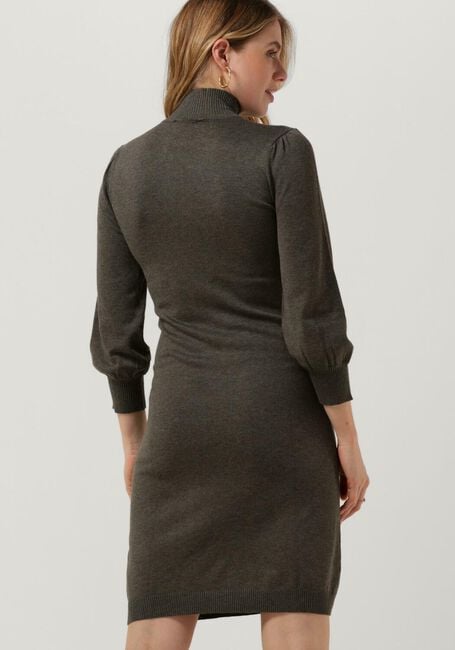 Donkergroene MINUS Mini jurk MERSIN HIGHNECK KNIT DRESS - large