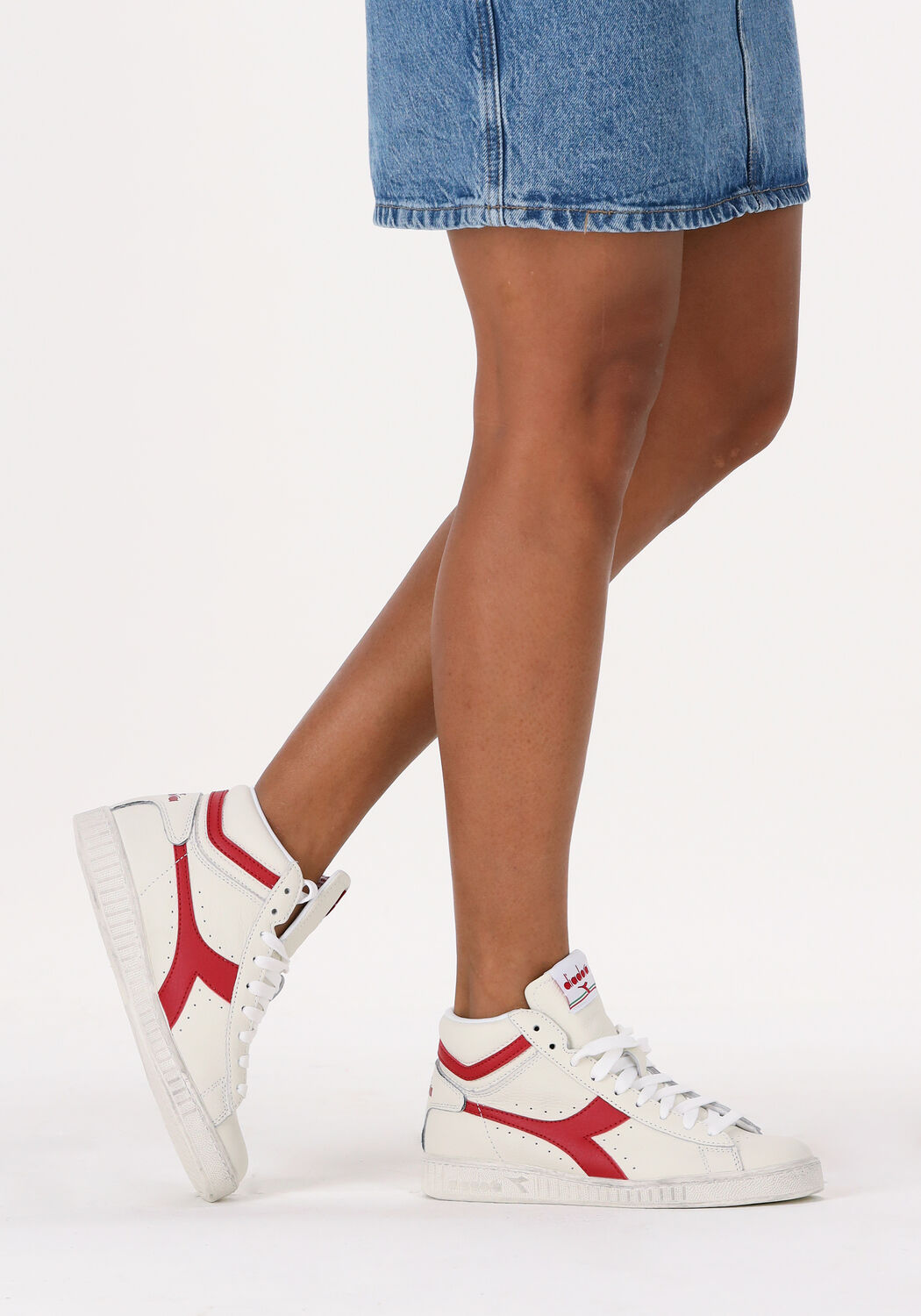 Witte DIADORA Hoge sneakers GAME HIGH WAXED DAMES - large