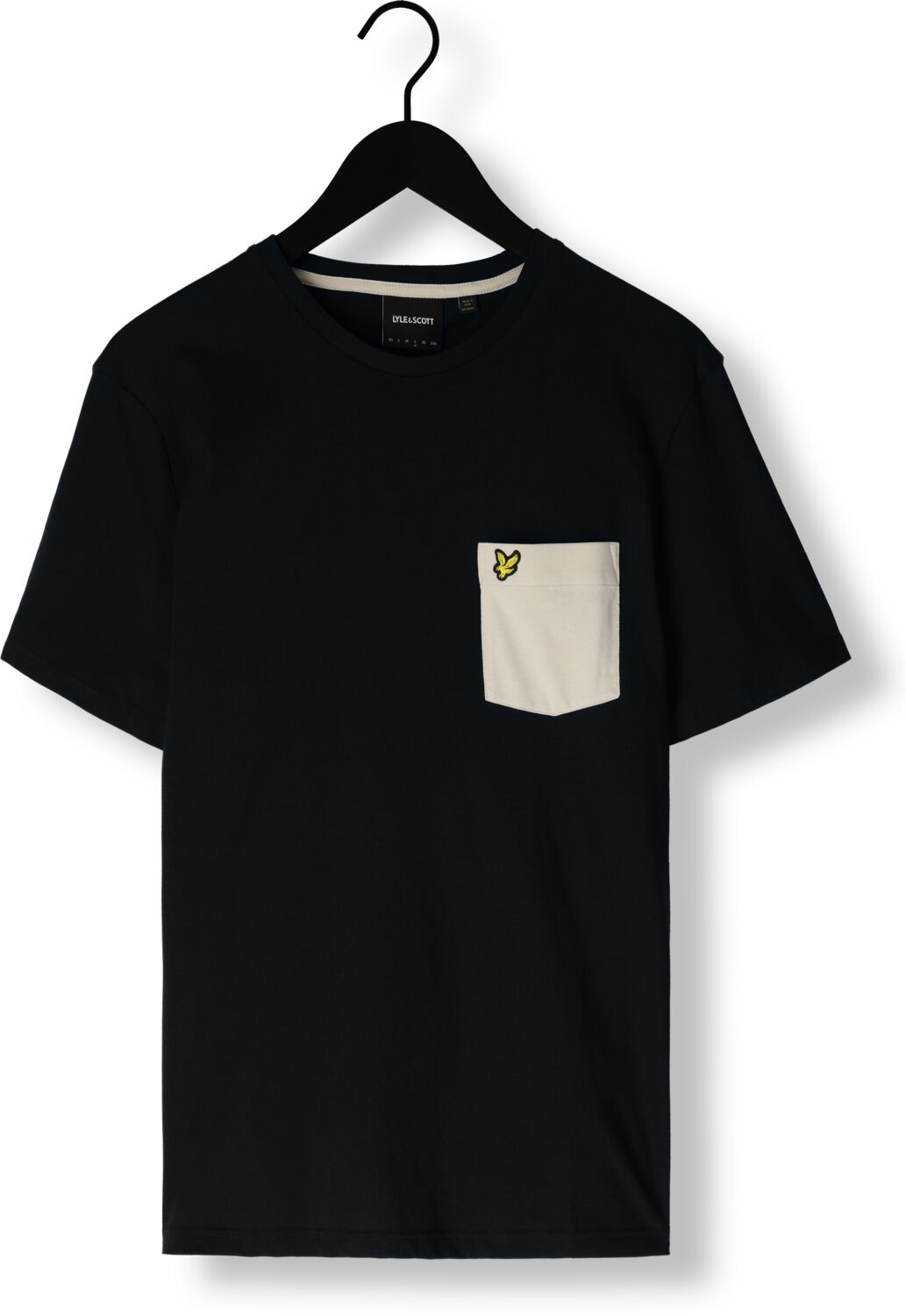 LYLE & SCOTT Heren Polo's & T-shirts Contrast Pocket T-shirt Donkerblauw
