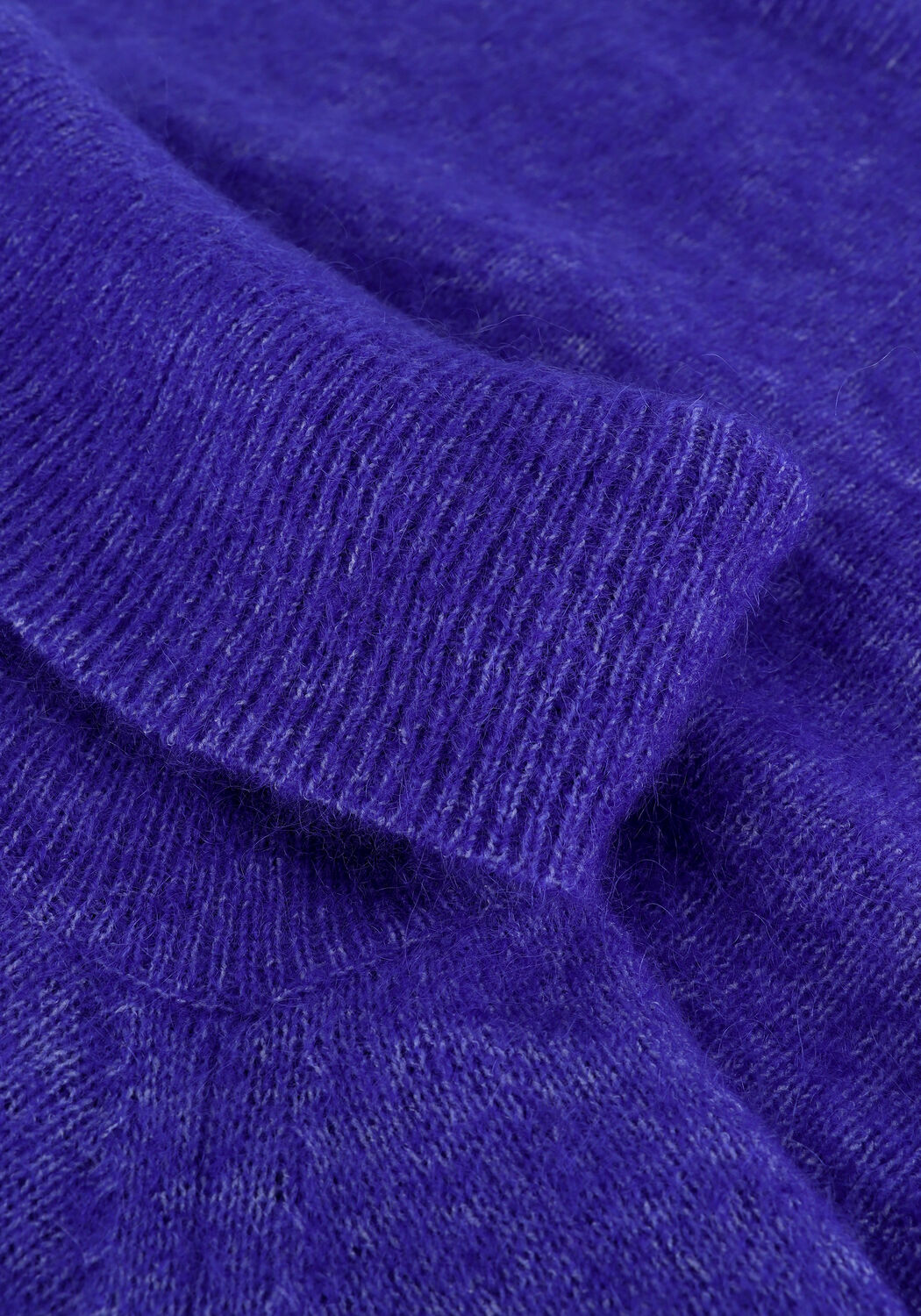 Donkerblauwe SECOND FEMALE Trui BROOK KNIT OVERSIZE T-NECK - large