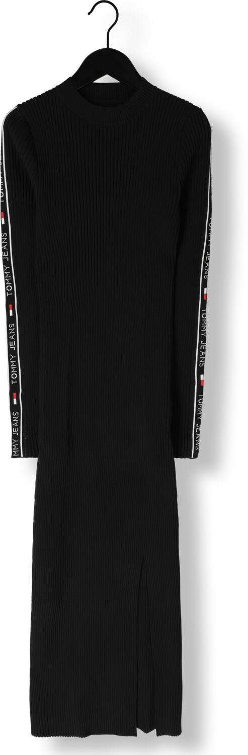 TOMMY JEANS Dames Jurken Tjw Taping Sweater Midi Dress Zwart