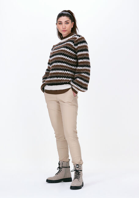 Bruine SECOND FEMALE Trui YOLANDA KNIT O-NECK - large