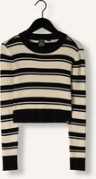 Zwarte INDIAN BLUE JEANS Tops & T-shirts STRIPED KNITWEAR CROPPED Zwarte INDIAN BLUE JEANS Tops & T-shirts STRIPED KNITWEAR CROPPED - medium