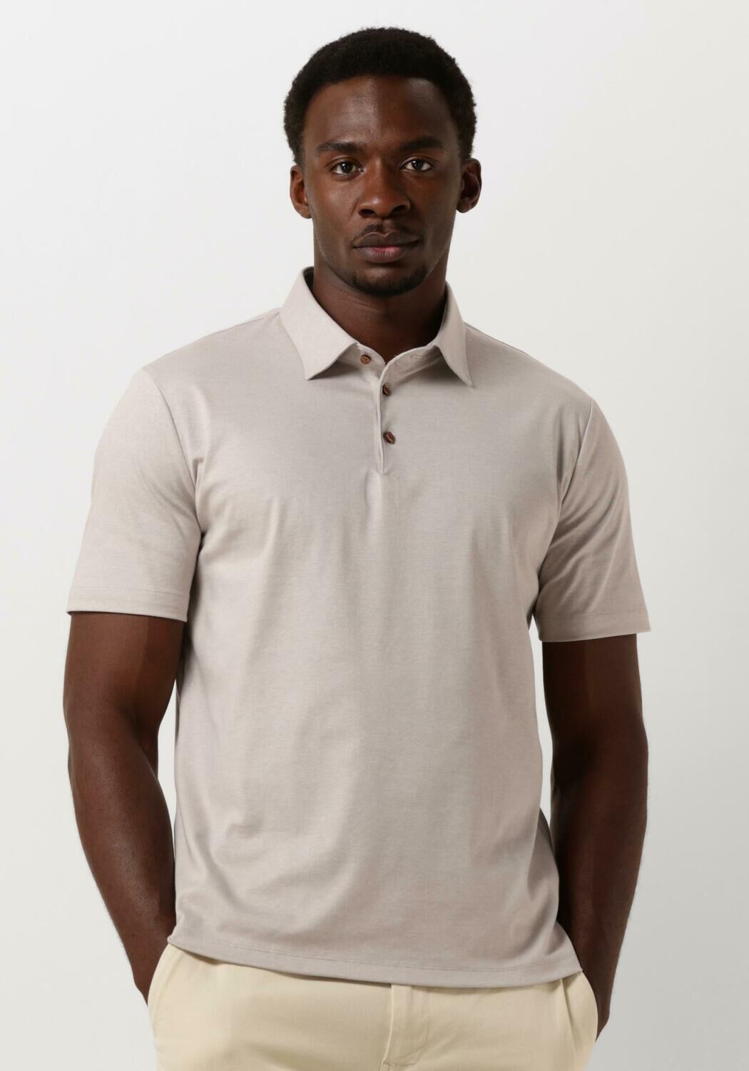 Desoto Heren Polo & T-shirts Kent Stijl Beige Heren