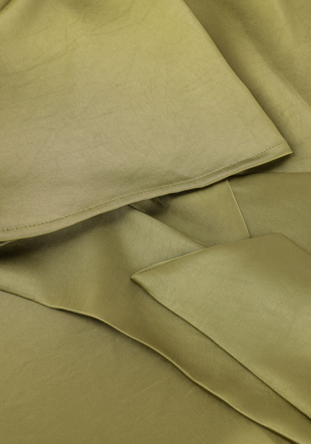 Olijf NEO NOIR Blouses CASADIA HEAVY SATEEN BLOUSE - large