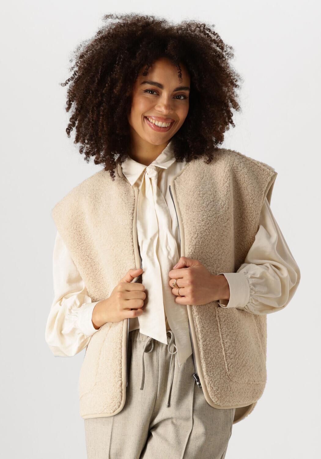 CIRCLE OF TRUST Dames Blazers Jaydee Gilet Zand