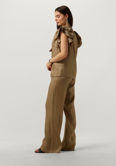 Groene AAIKO Wijde broek SEARLE SHIMMERY VIS 355 - large
