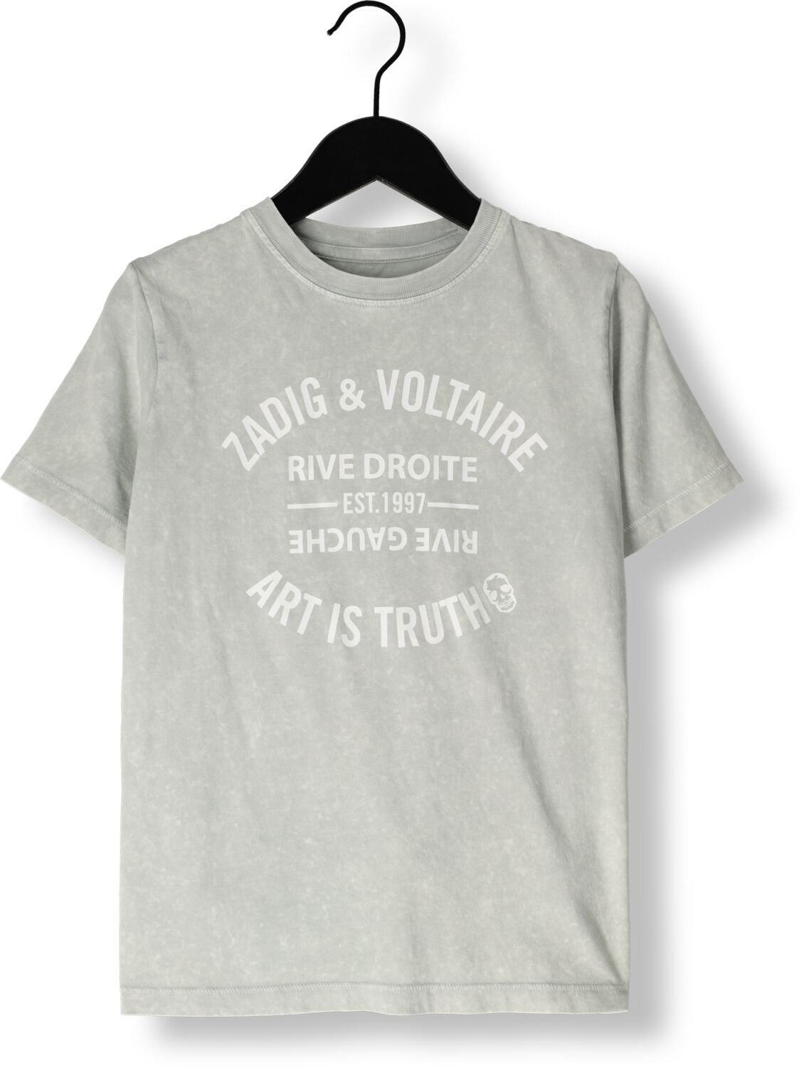 ZADIG & VOLTAIRE Jongens Polo's & T-shirts X60089 Lichtgrijs