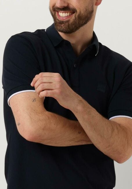 Donkerblauwe BOSS ORANGE Polo PASSERTIP - large