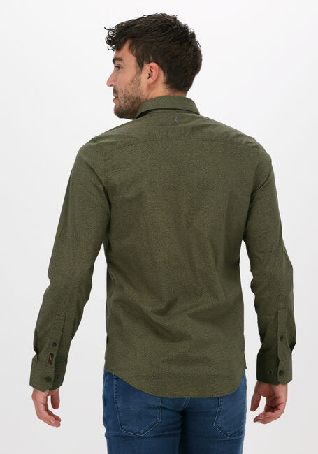 Groene PME LEGEND Casual overhemd LONG SLEEVE SHIRT POPLIN STRET - large
