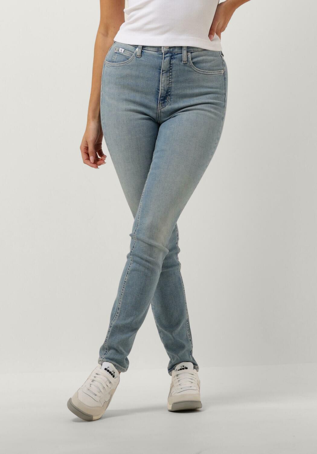 CALVIN KLEIN Dames Jeans High Rise Skinny Blauw