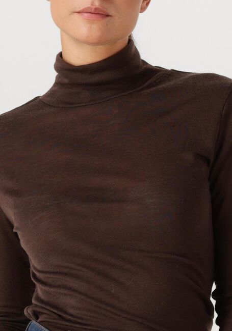 Bruine GESTUZ Coltrui GZNINIA WOOL ROLLNECK - large