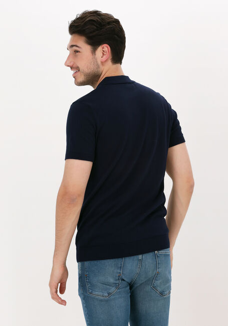 Donkerblauwe SELECTED HOMME Polo SLHBERG SS POLO NECK B - large