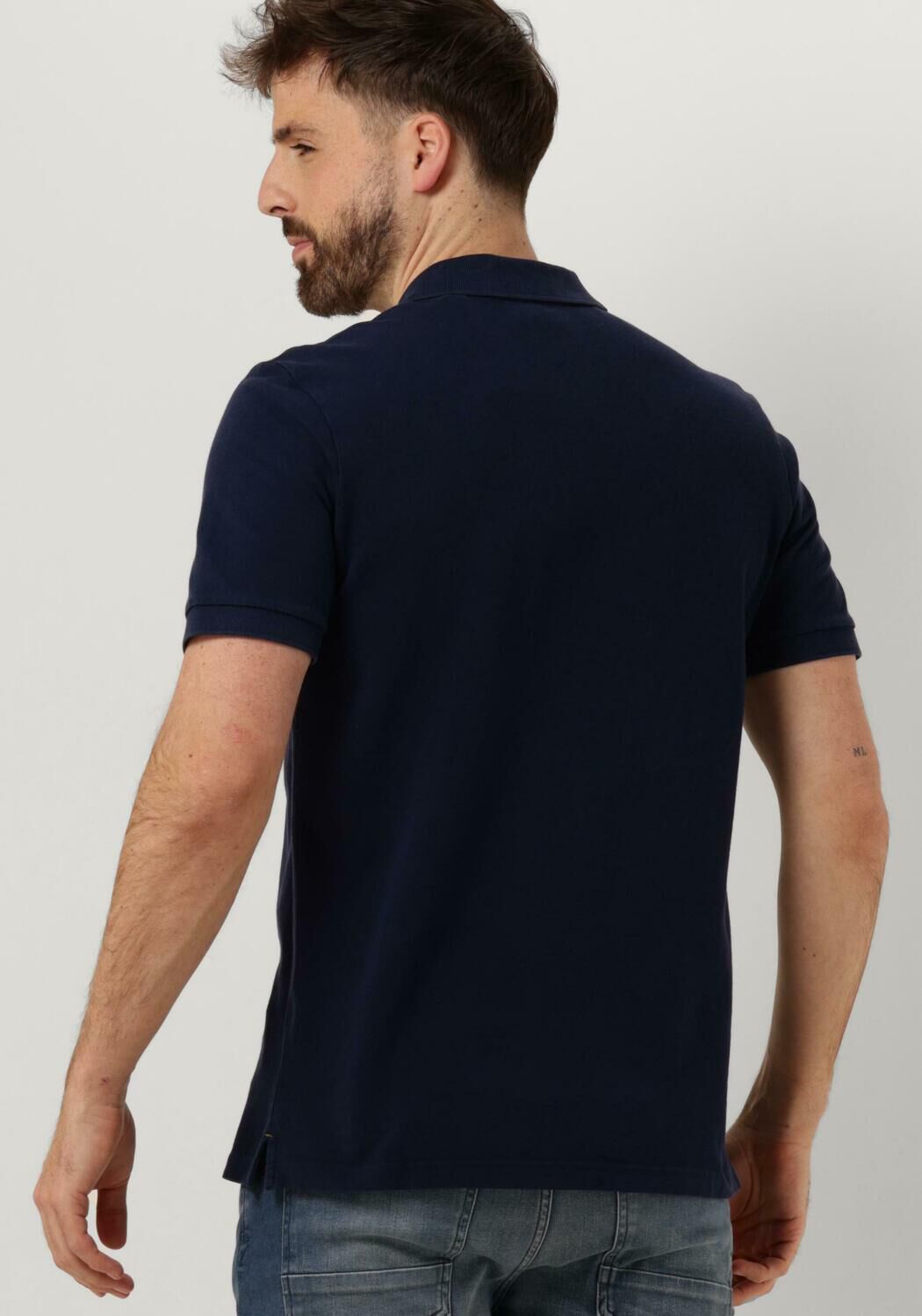 SCOTCH & SODA Heren Polo's & T-shirts Garment Dye Organic Cotton Pique Polo Donkerblauw