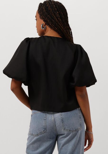 Zwarte NEO NOIR Blouses ASKA DULL SATIN BLOUSE - large